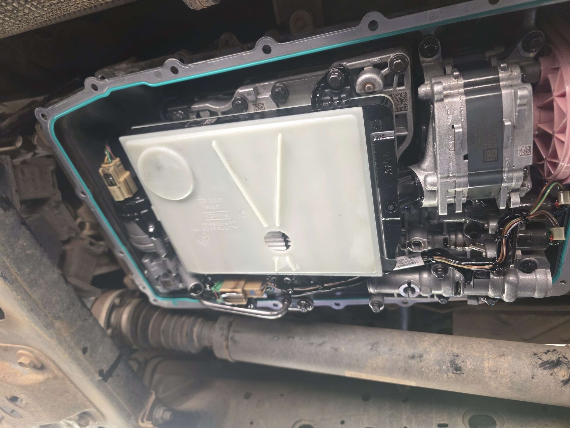 A Ford automatic gearbox opened up for servicing